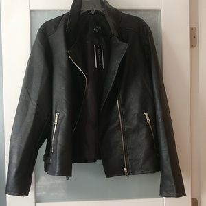 NWT Faux leather jacket
